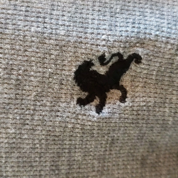 NWOT Express Men's Large Gray Waffle Long Sleeve Shirt - Picture 4 of 5